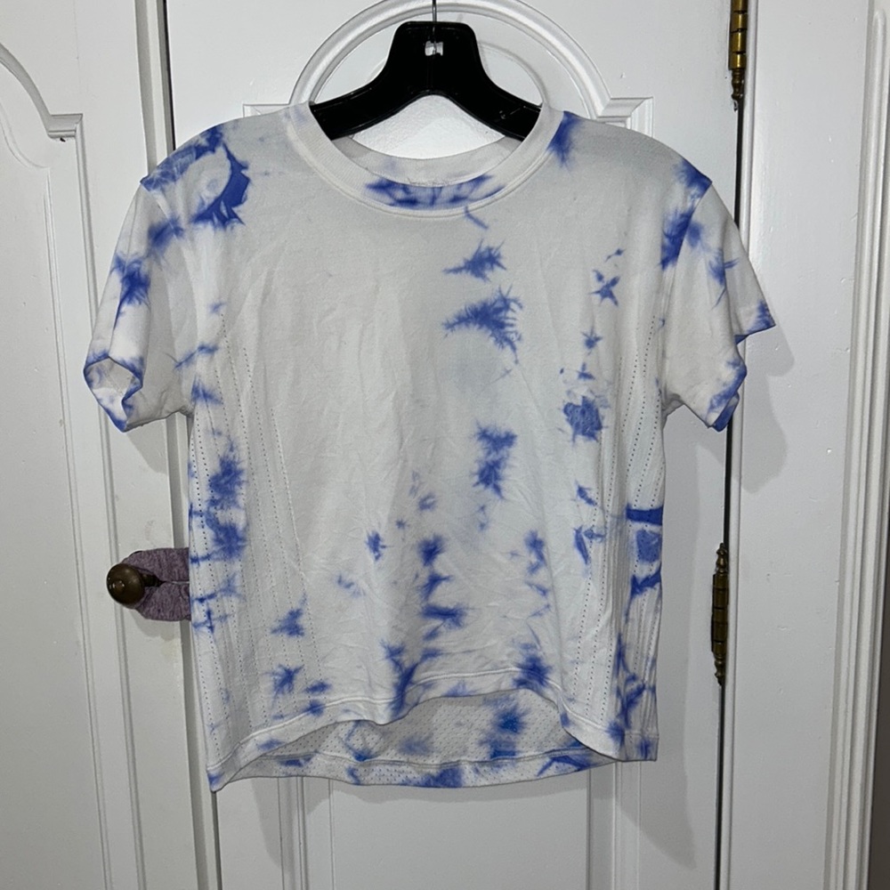 Lululemon tie dye short sleeve workout top